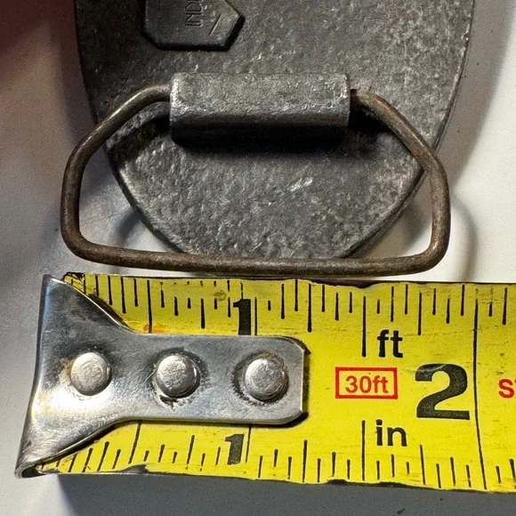 Vintage 1970s Capitol Records Rock Men’s Indiana Metal Craft Belt Buckle RARE - Picture 6 of 6